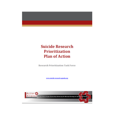 Suicide Research Prioritization Plan of Action