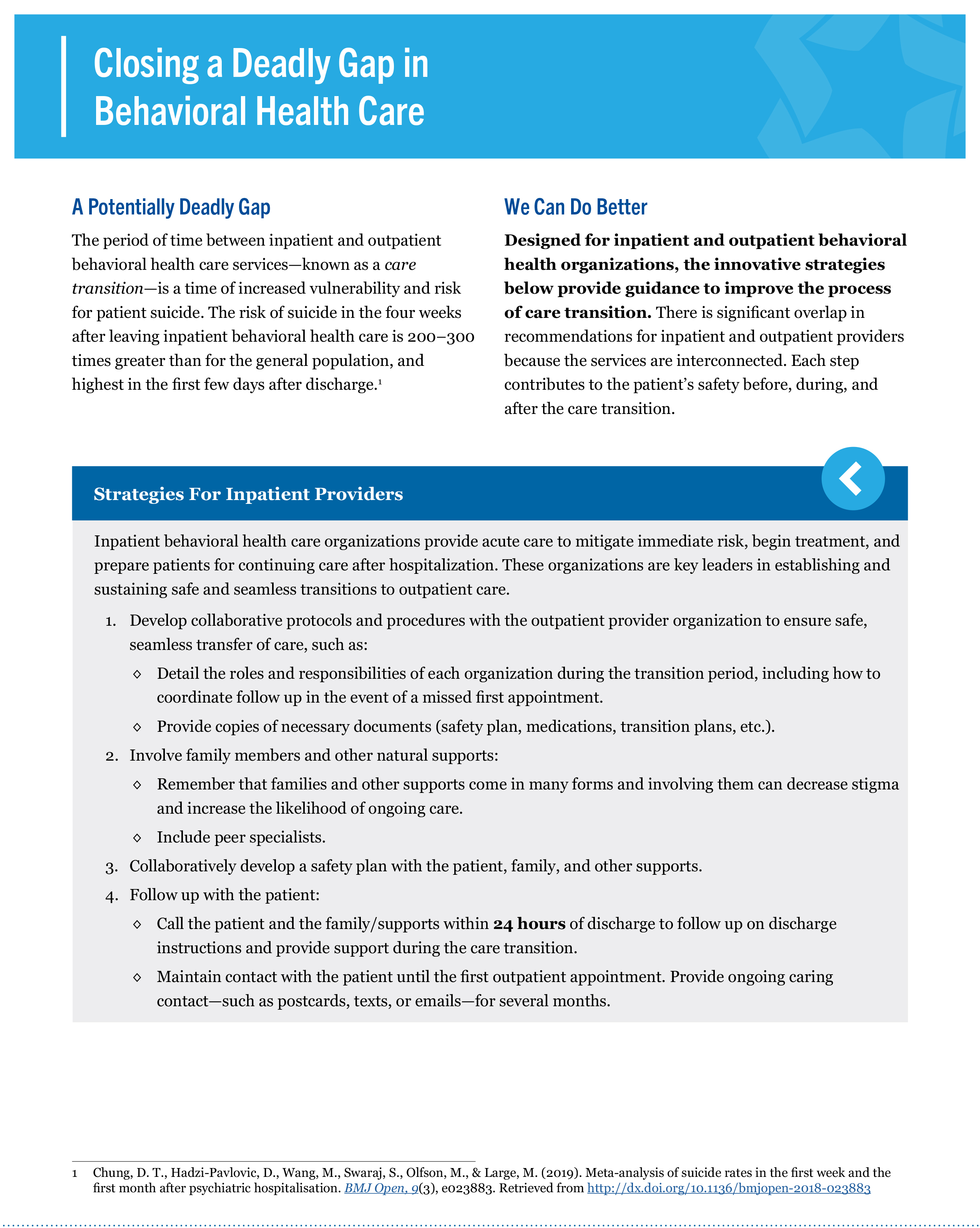 Handout - Best Practices in Care Transitions 